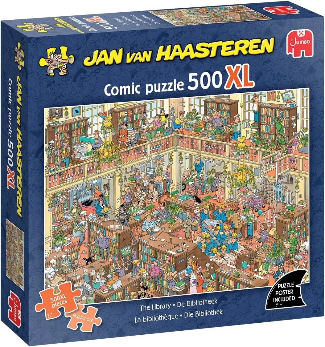 Cover: 8721017607915 | Jan van Haasteren - 500XL - Die Bibliothek - Puzzle | Spiel | Deutsch
