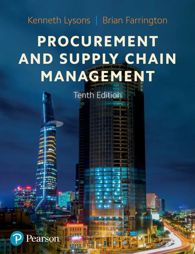 Cover: 9781292317915 | Procurement and Supply Chain Management | Kenneth Lysons (u. a.) Cover: 9781292317915 | Procurement and Supply Chain Management | Kenneth Lysons (u. a.)