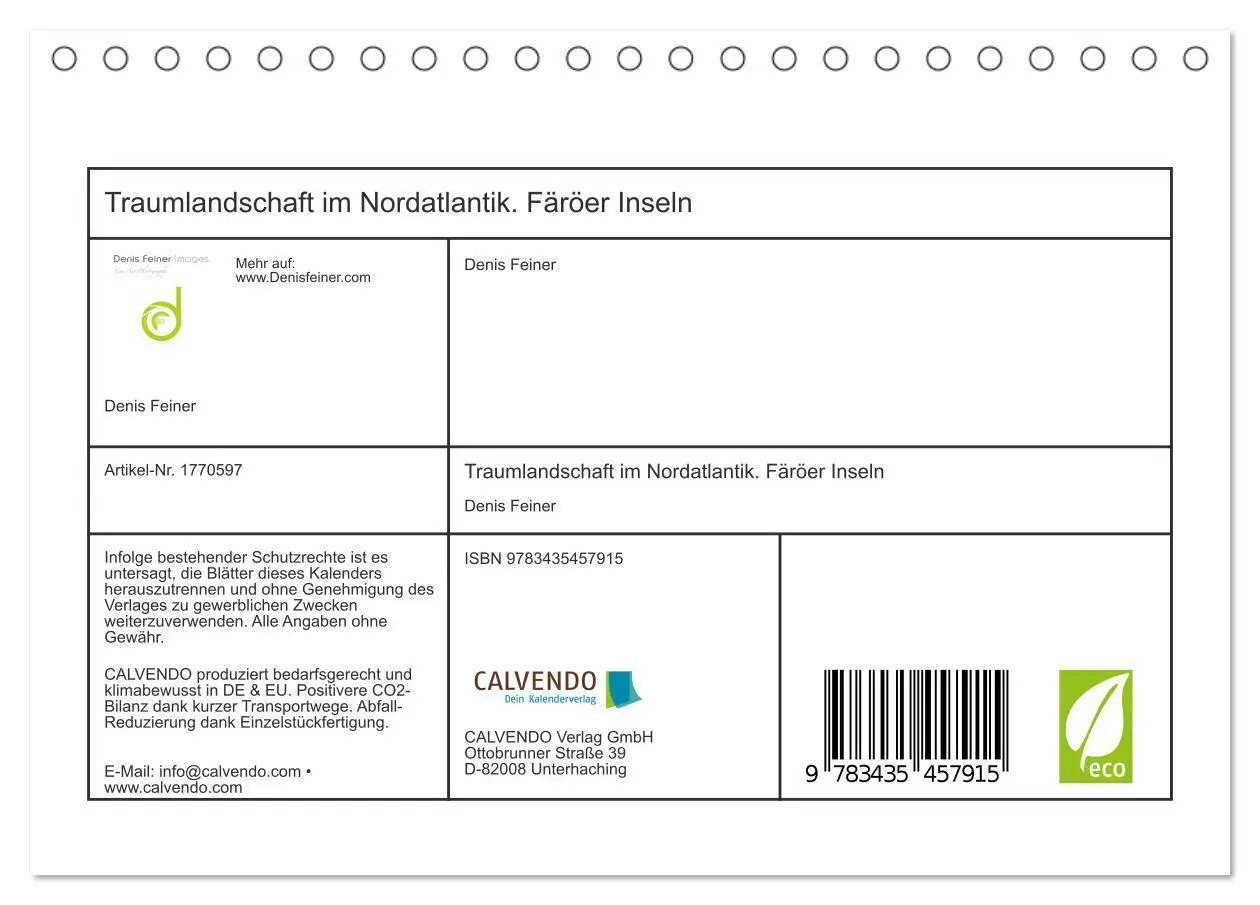 Bild: 9783435457915 | Traumlandschaft im Nordatlantik. Färöer Inseln (Tischkalender 2025...