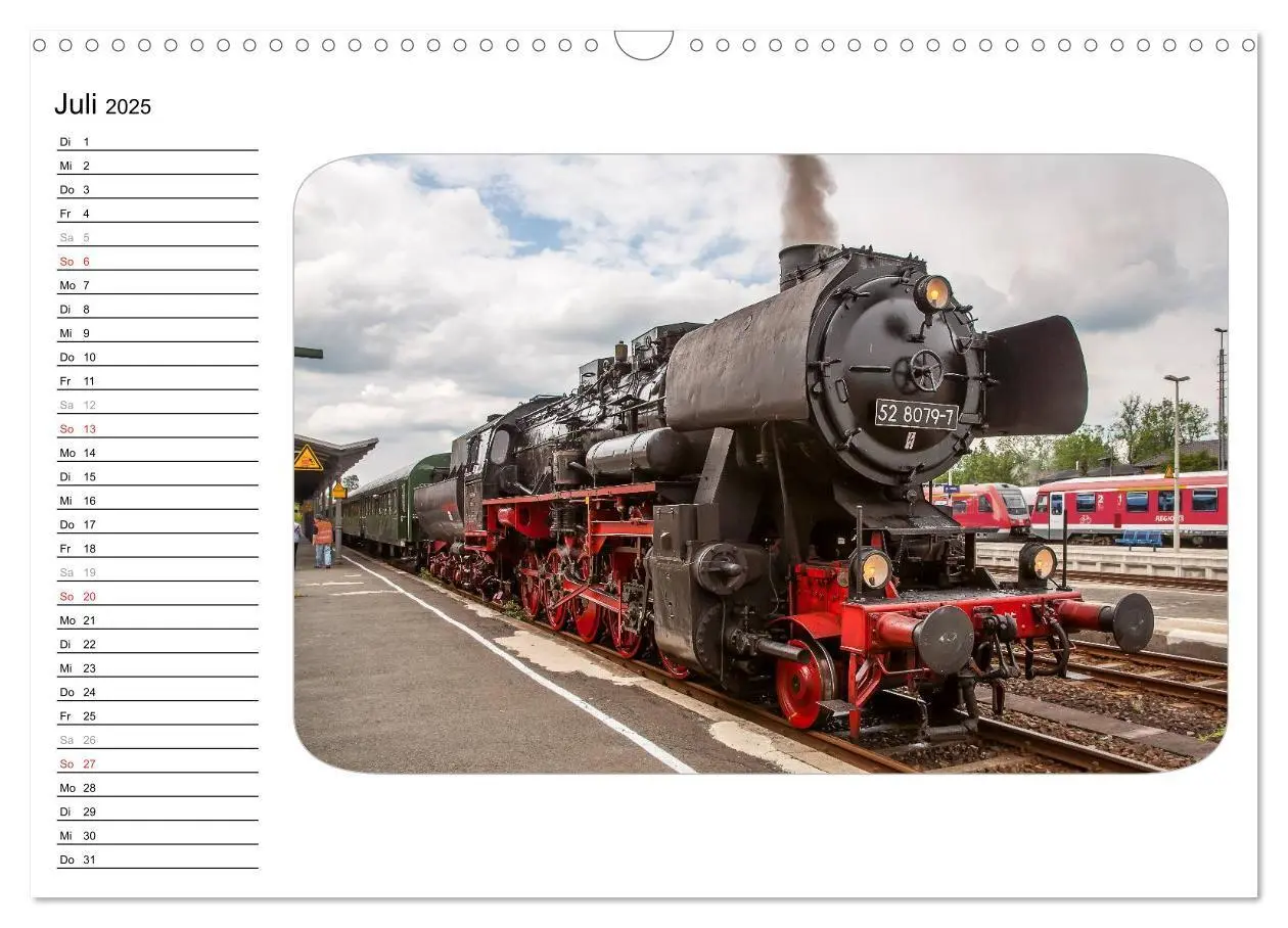 Bild: 9783435527915 | Unter Dampf - Dampflokromantik (Wandkalender 2025 DIN A3 quer),...