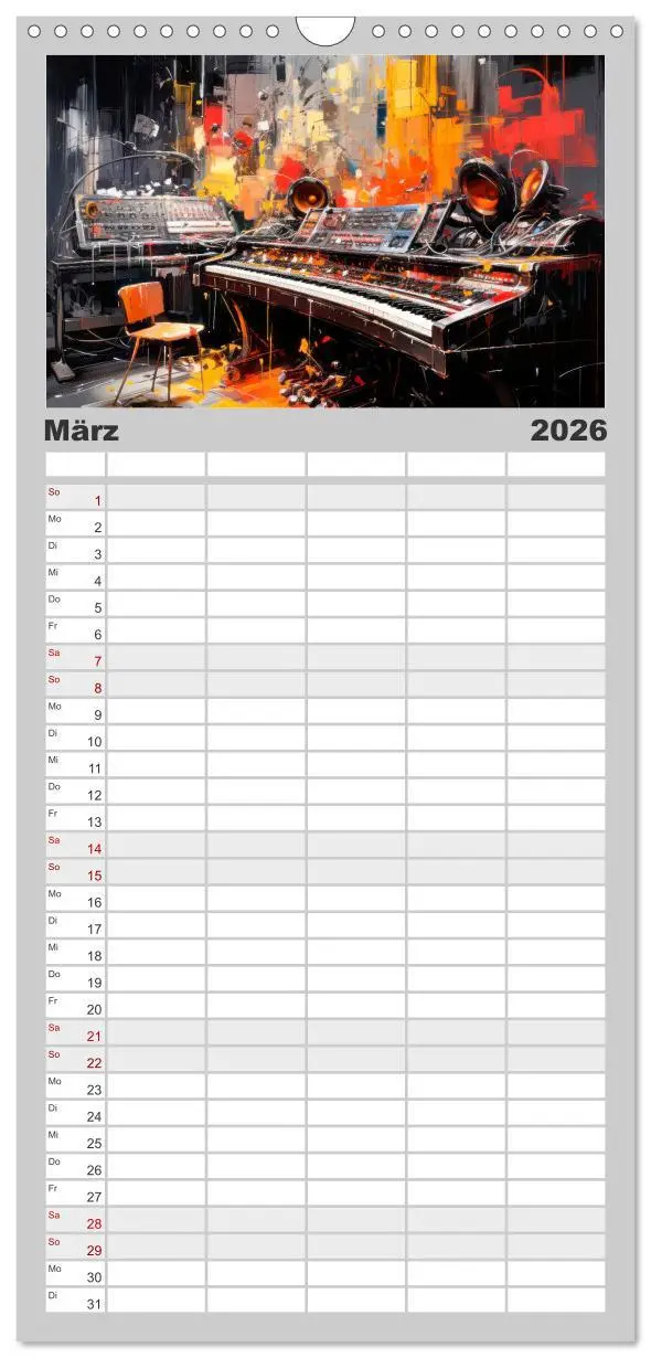Bild: 9783516497915 | Familienplaner 2026 - ROCK Spüre die grenzenlose Power mit 5...