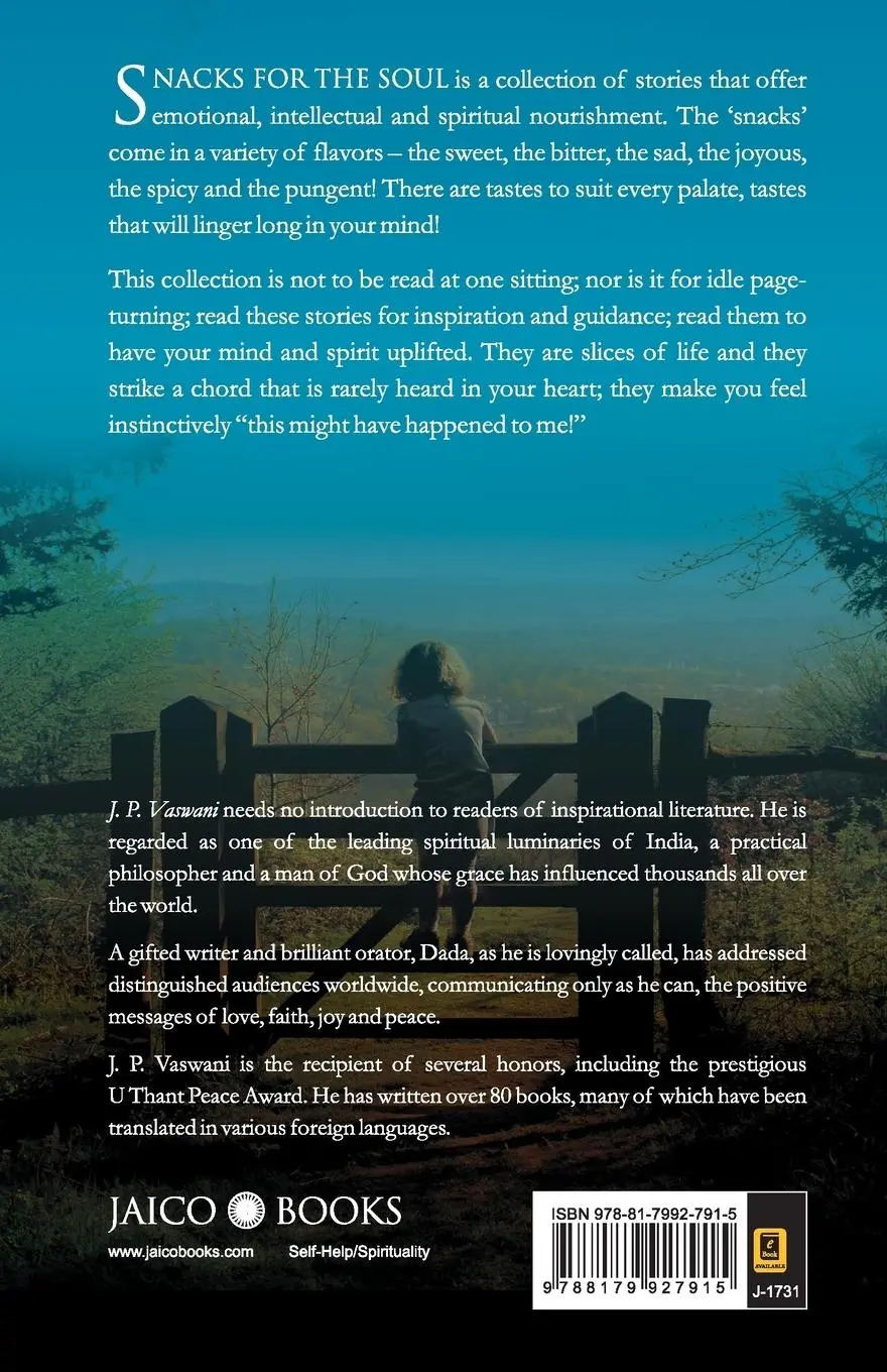 Rückseite: 9788179927915 | Snacks For The Soul | J. P. Vaswani | Taschenbuch | Englisch | 2008
