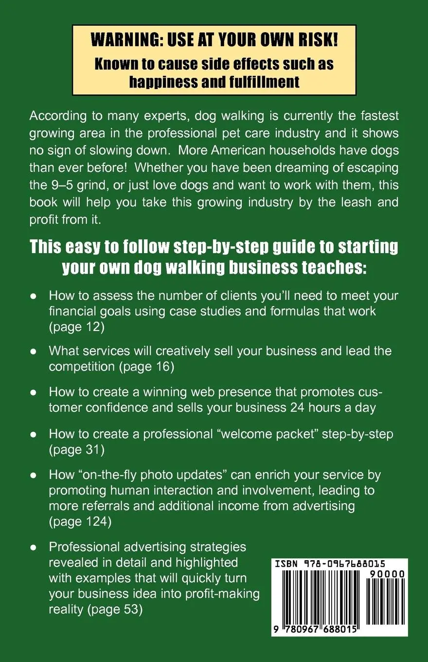 Rückseite: 9780967688015 | The Dog Walker's Startup Guide | J. D. Antell | Taschenbuch | Englisch