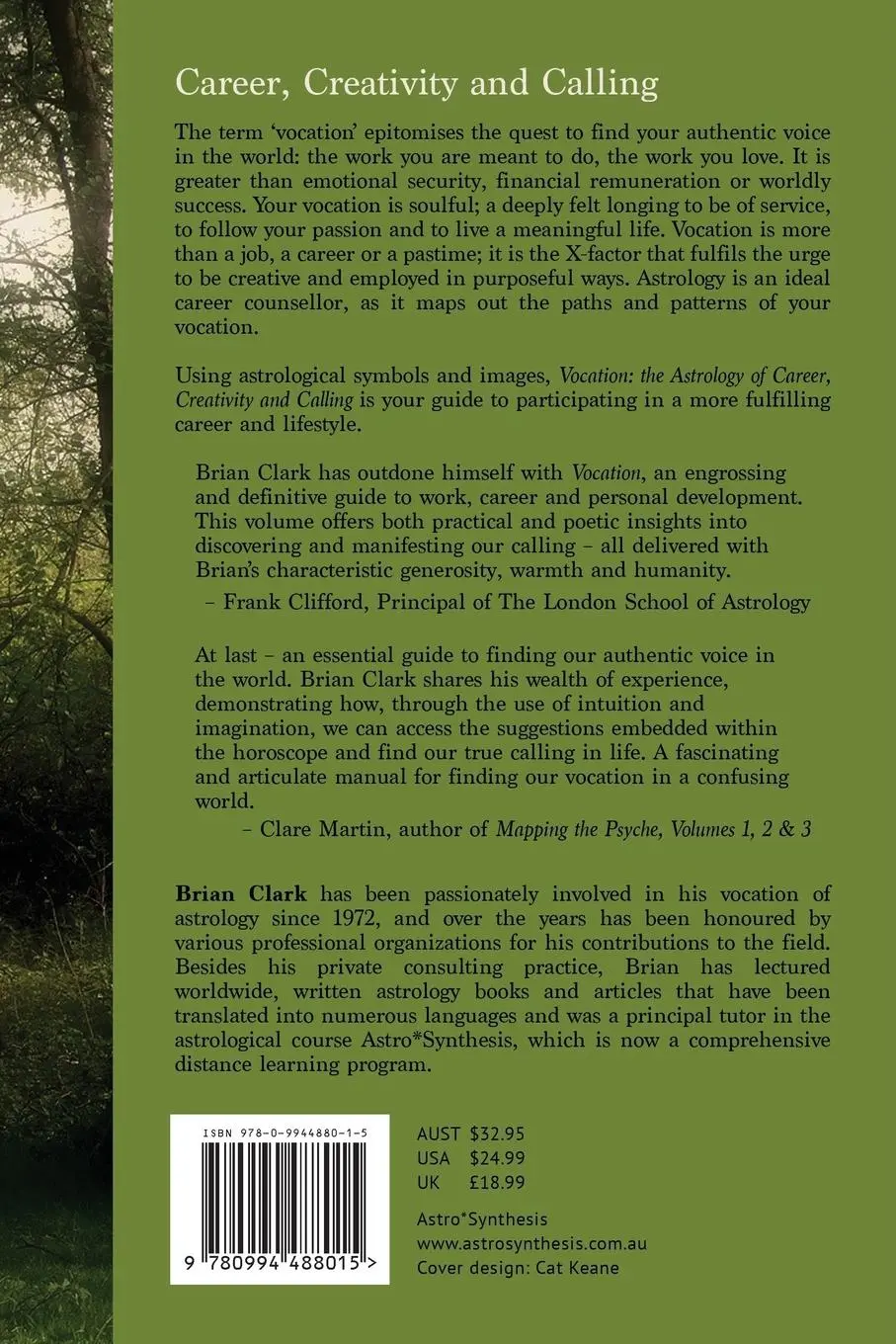 Rückseite: 9780994488015 | Vocation: The Astrology of Career, Creativity and Calling | Clark