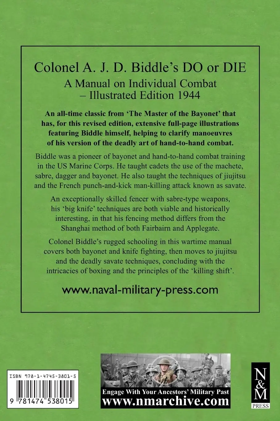 Rückseite: 9781474538015 | COLONEL A. J. D. BIDDLE'S DO OR DIE | Colonel A. J. D. Biddle | Buch