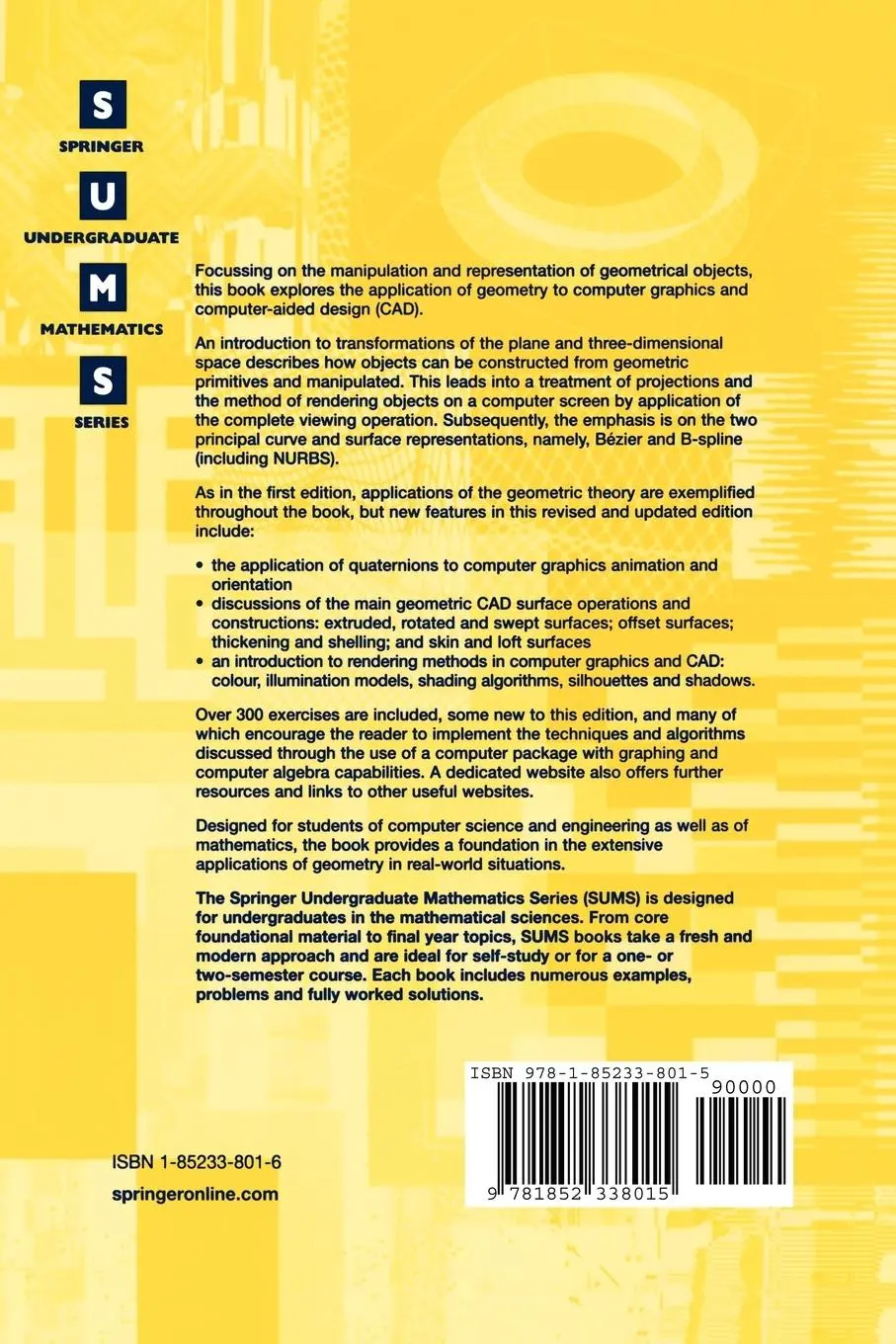 Rückseite: 9781852338015 | Applied Geometry for Computer Graphics and CAD | Duncan Marsh | Buch