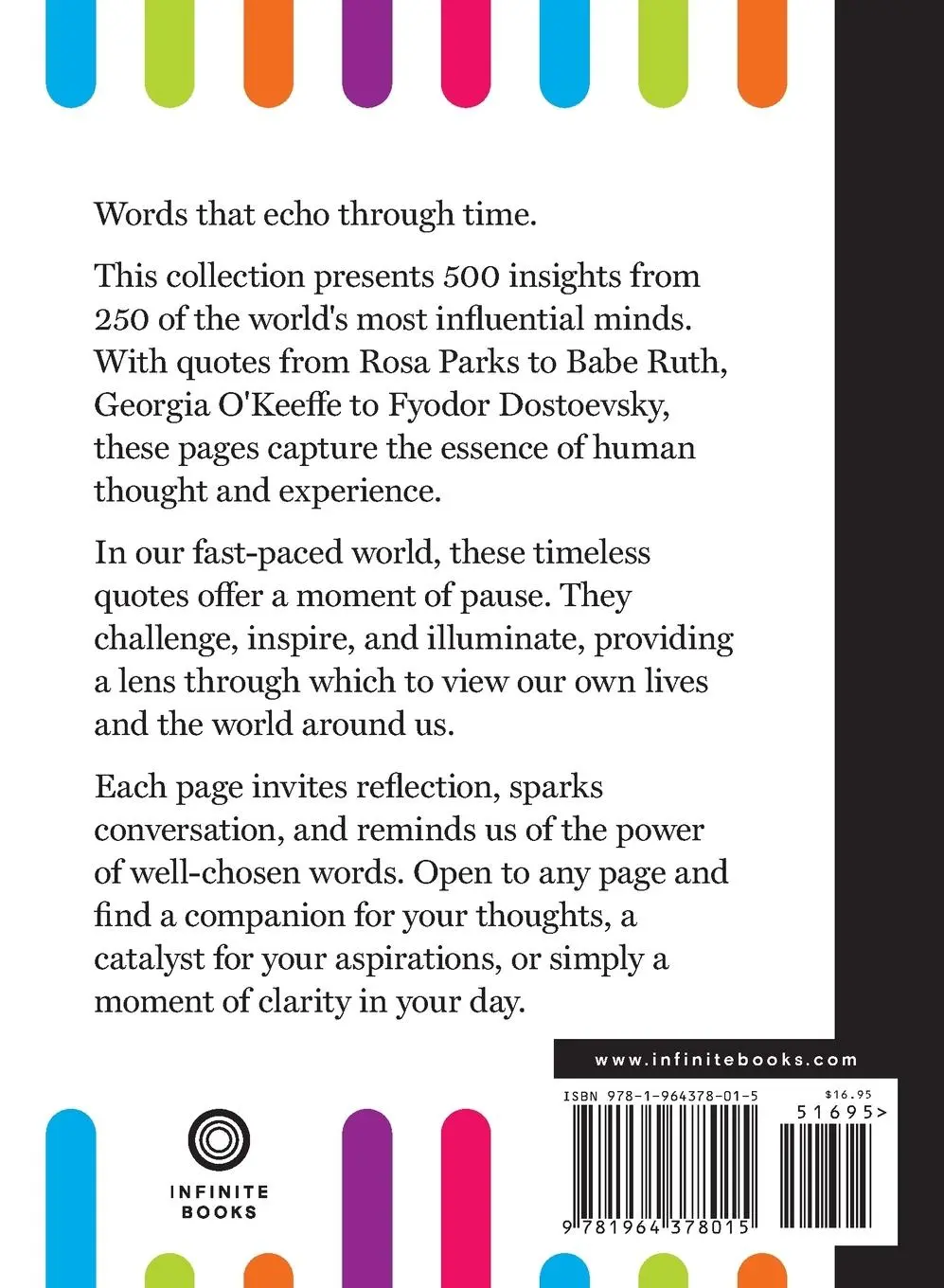 Rückseite: 9781964378015 | Two Thoughts | A Timeless Collection of Infinite Wisdom | Taschenbuch