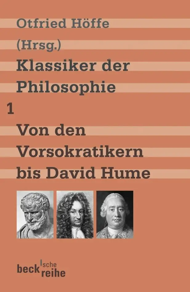 Cover: 9783406568015 | Klassiker der Philosophie 1: Von den Vorsokratikern bis David Hume