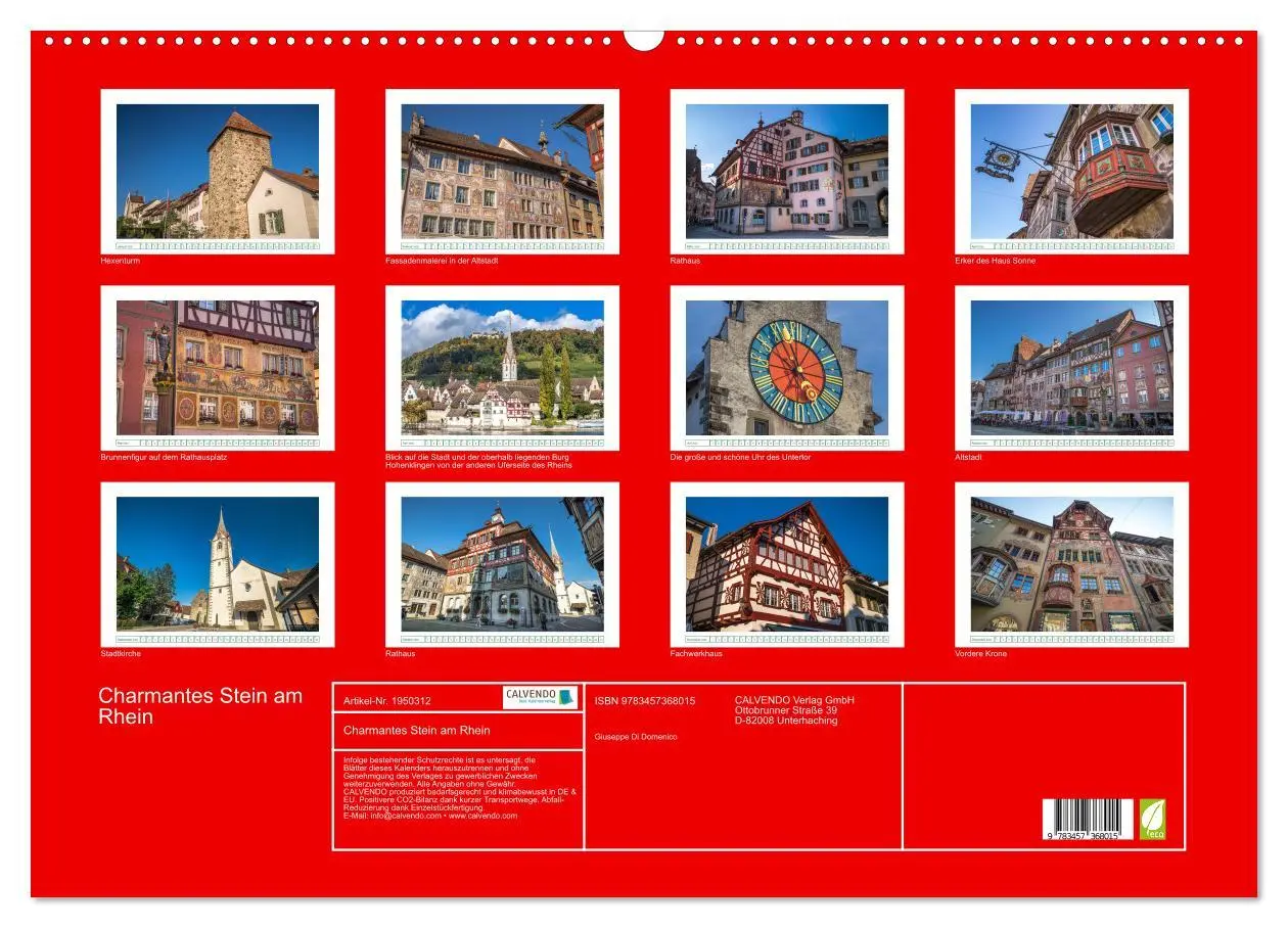 Bild: 9783457368015 | Charmantes Stein am Rhein (Wandkalender 2026 DIN A2 quer), CALVENDO...