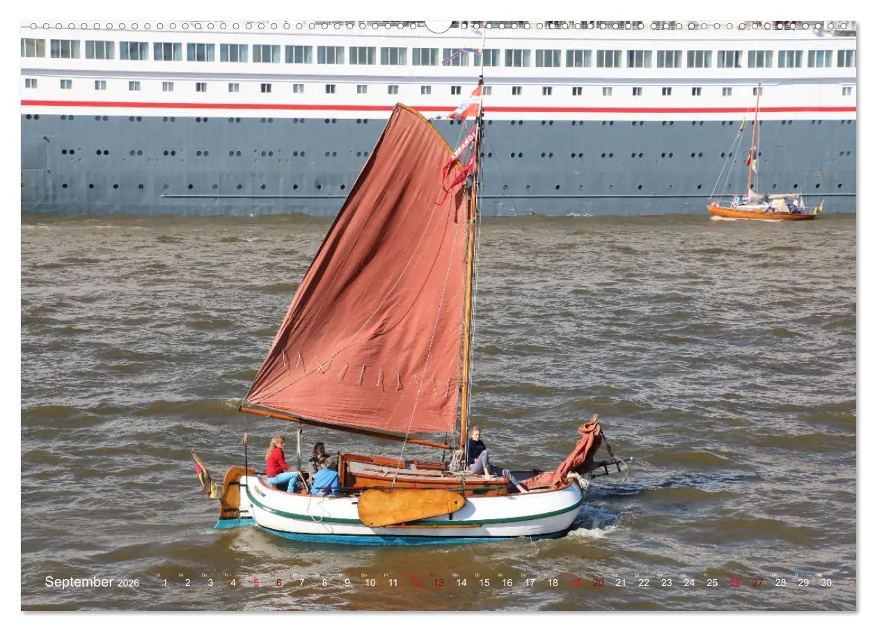 Bild: 9783457748015 | Segelschiffe auf der Elbe (hochwertiger Premium Wandkalender 2026...
