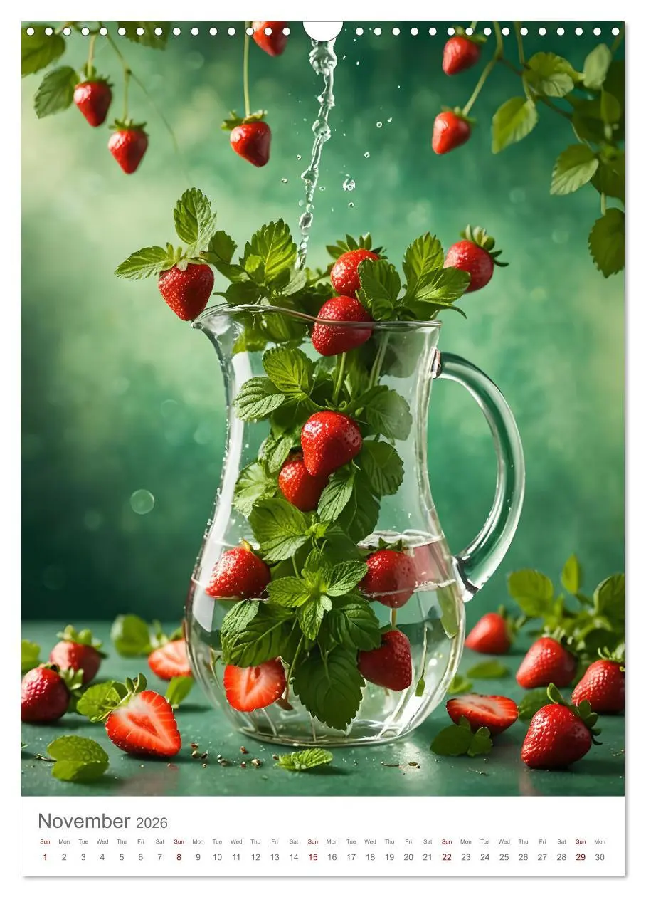 Bild: 9783516528015 | Pure refreshment - Infused water (Wall Calendar 2026 DIN A3...
