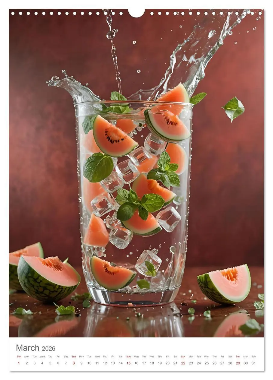 Bild: 9783516528015 | Pure refreshment - Infused water (Wall Calendar 2026 DIN A3...