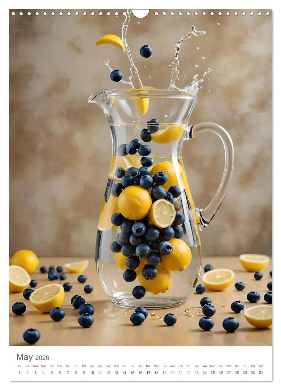 Bild: 9783516528015 | Pure refreshment - Infused water (Wall Calendar 2026 DIN A3...