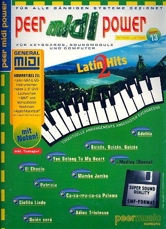 Cover: 9790500118015 | Peer Midi Power Vol. 13 | Latin Hits 2 | Peer Midi Power