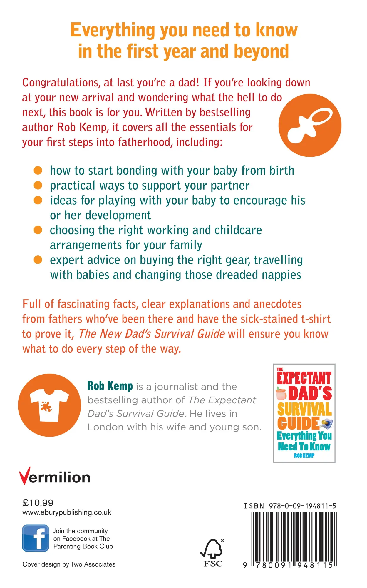 Rückseite: 9780091948115 | The New Dad's Survival Guide | Rob Kemp | Taschenbuch | Vermilion