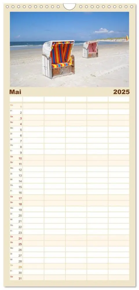 Bild: 9783457118115 | Familienplaner 2025 - Amrum - Trauminsel in der Nordsee mit 5...
