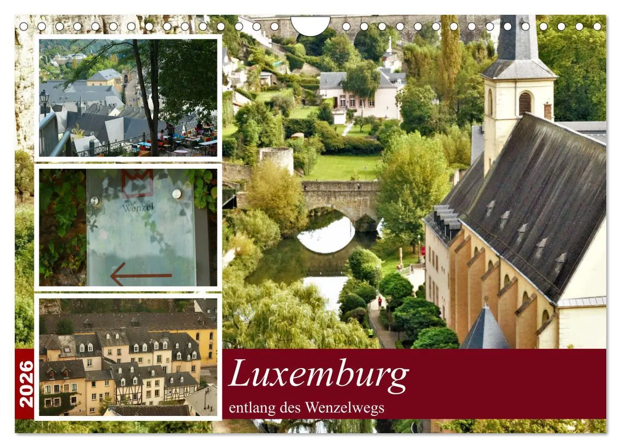 Cover: 9783457358115 | Luxemburg entlang des Wenzelwegs (Wandkalender 2026 DIN A4 quer),...