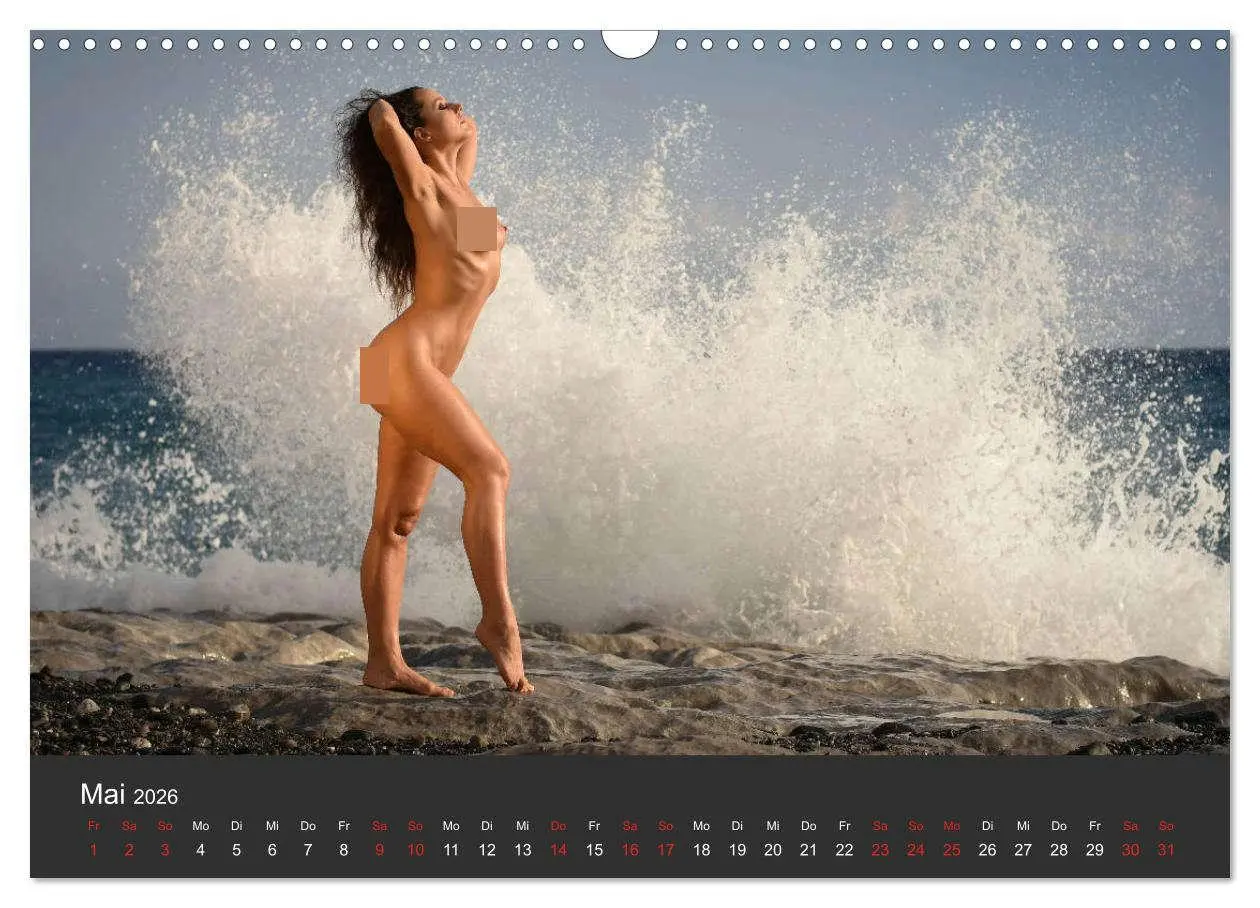 Bild: 9783457808115 | Aktfotografie am Meer (Wandkalender 2026 DIN A3 quer), CALVENDO...