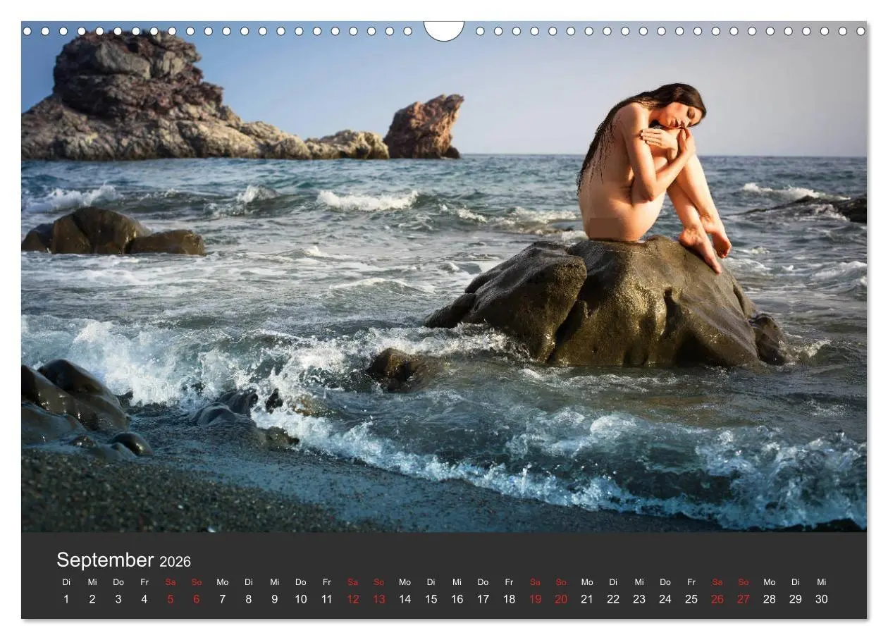 Bild: 9783457808115 | Aktfotografie am Meer (Wandkalender 2026 DIN A3 quer), CALVENDO...