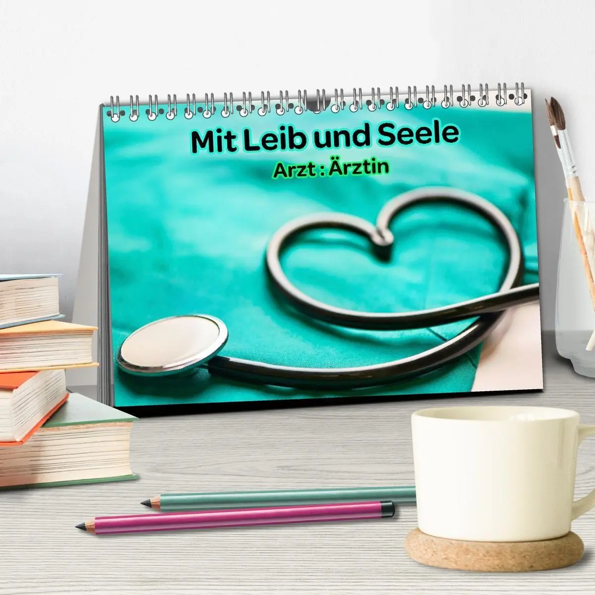 Bild: 9783516688115 | Mit Leib und Seele - Arzt: Ärztin (Tischkalender 2026 DIN A5 quer),...