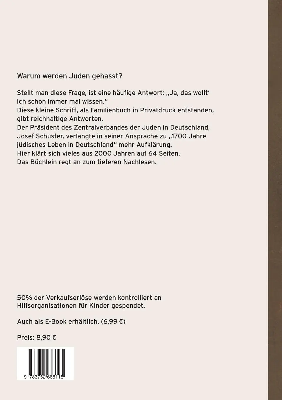 Rückseite: 9783752688115 | Kennzeichen Gelb | Warum werden Juden gehasst? | Peter Böttger | Buch