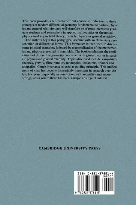 Rückseite: 9780521378215 | Differential Geometry, Gauge Theories and Gravity | Gockeler (u. a.)