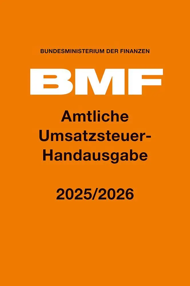 Cover: 9783415078215 | Amtliche Umsatzsteuer-Handausgabe 2025/2026 | Finanzen | Taschenbuch