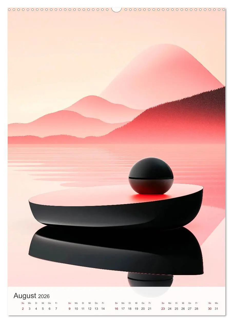 Bild: 9783457278215 | Schlichte Stille (Wandkalender 2026 DIN A2 hoch), CALVENDO...