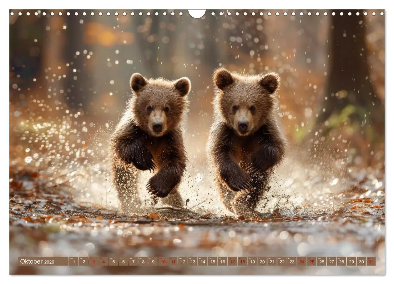Bild: 9783457418215 | Wildes Bärenland (Wandkalender 2026 DIN A3 quer), CALVENDO...