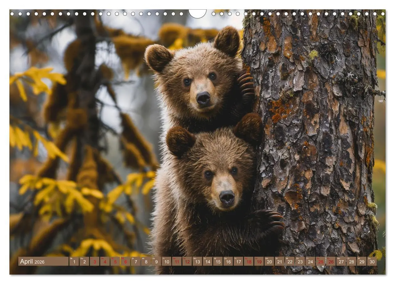 Bild: 9783457418215 | Wildes Bärenland (Wandkalender 2026 DIN A3 quer), CALVENDO...