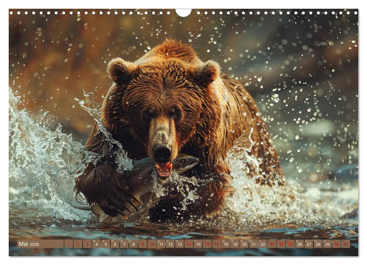 Bild: 9783457418215 | Wildes Bärenland (Wandkalender 2026 DIN A3 quer), CALVENDO...