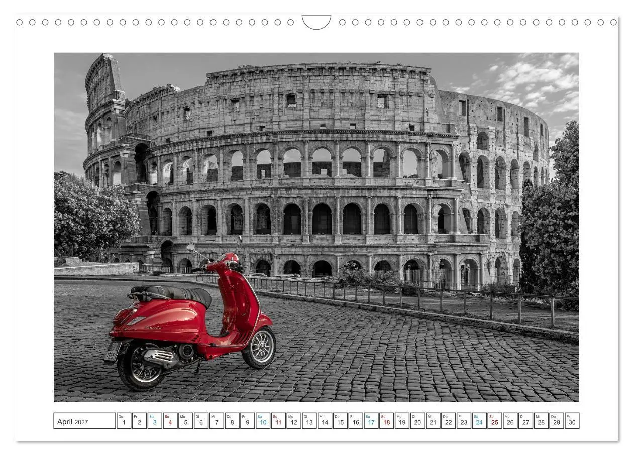 Bild: 9783594278215 | Fernweh in Rot (Wandkalender 2027 DIN A3 quer), CALVENDO...