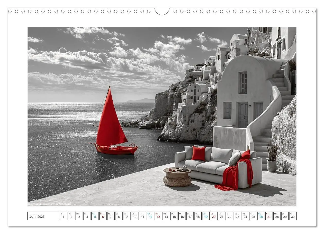 Bild: 9783594278215 | Fernweh in Rot (Wandkalender 2027 DIN A3 quer), CALVENDO...