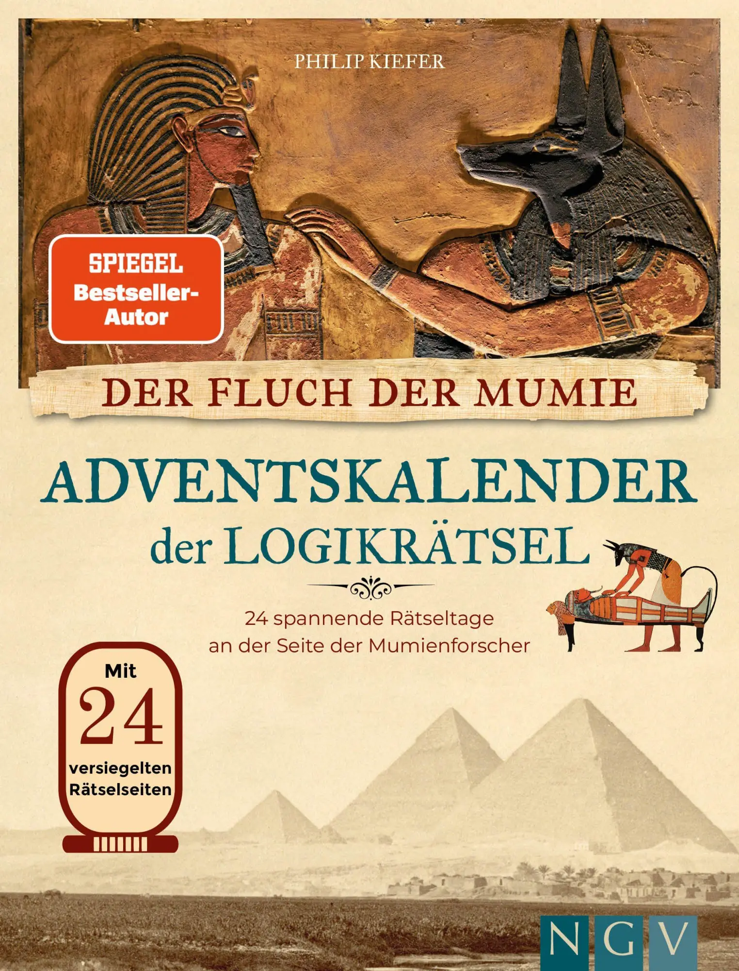 Cover: 9783625198215 | Der Fluch der Mumie Adventskalender der Logikrätsel | Philip Kiefer