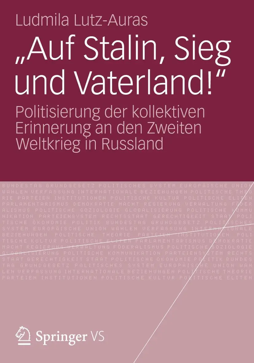 Cover: 9783658008215 | "Auf Stalin, Sieg und Vaterland!" | Ludmila Lutz-Auras | Taschenbuch