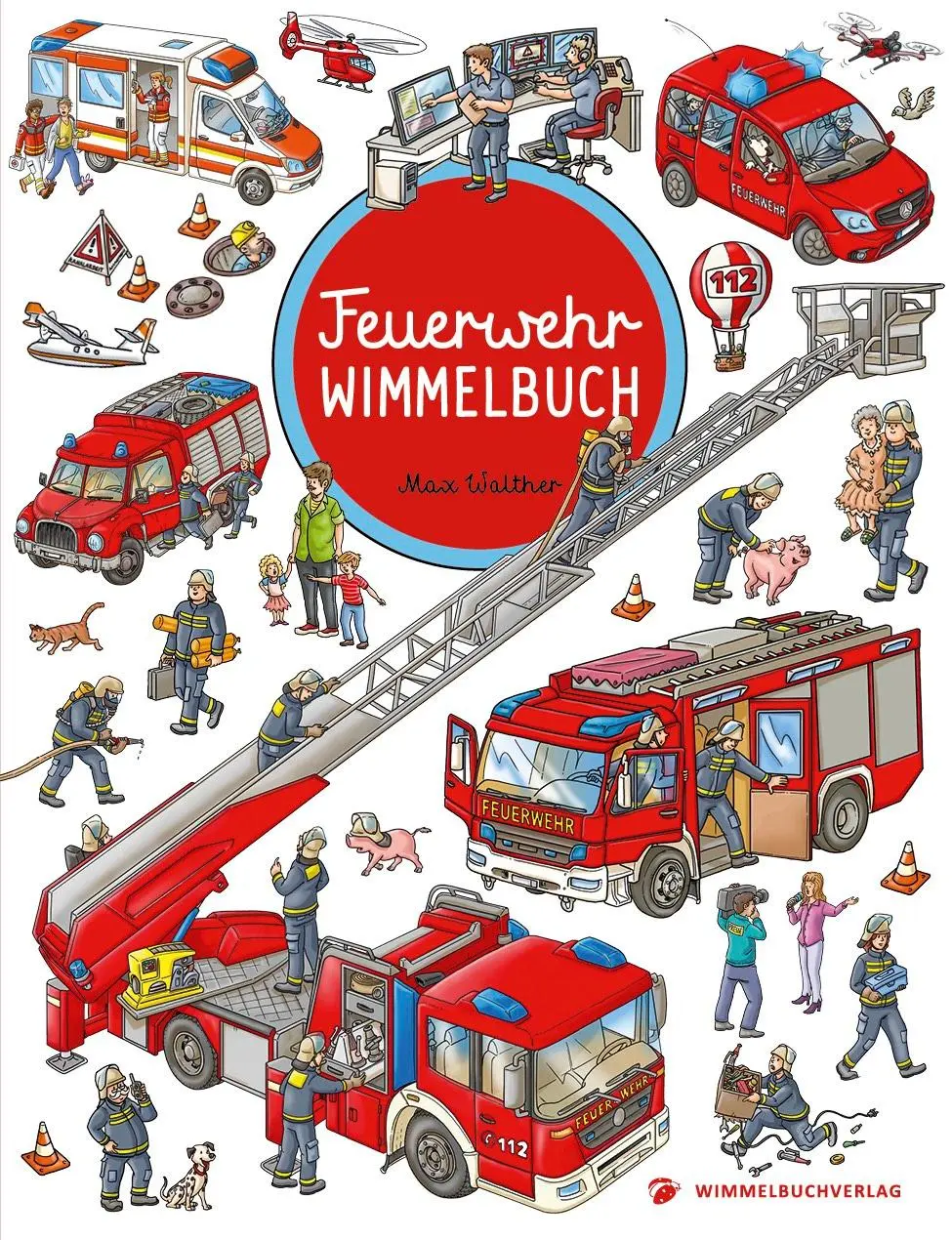 Cover: 9783947188215 | Feuerwehr Wimmelbuch - Das große Bilderbuch ab 2 Jahre | Max Walther