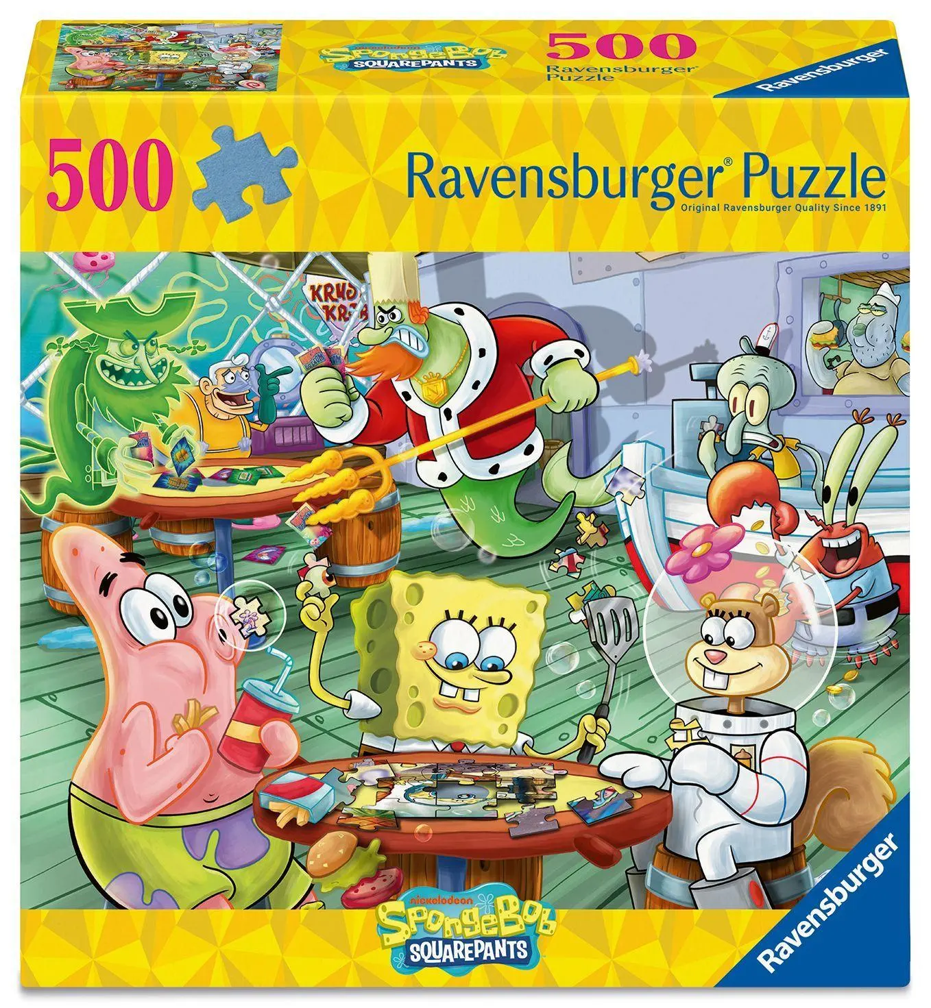 Cover: 4005555018315 | Erwachsenenpuzzle 500 Teile - SpongeBob Schwammkopf - Spieleabend...
