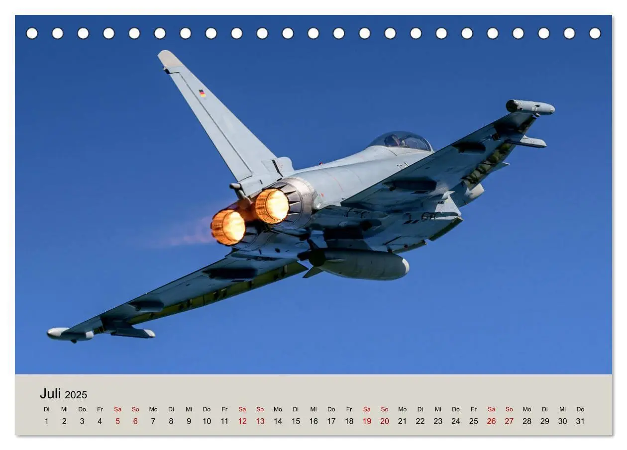 Bild: 9783435178315 | Kampfjet Eurofighter Typhoon (Tischkalender 2025 DIN A5 quer),...
