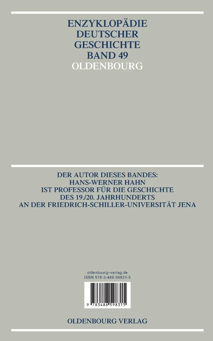 Rückseite: 9783486598315 | Die Industrielle Revolution in Deutschland | Hans-Werner Hahn | Buch