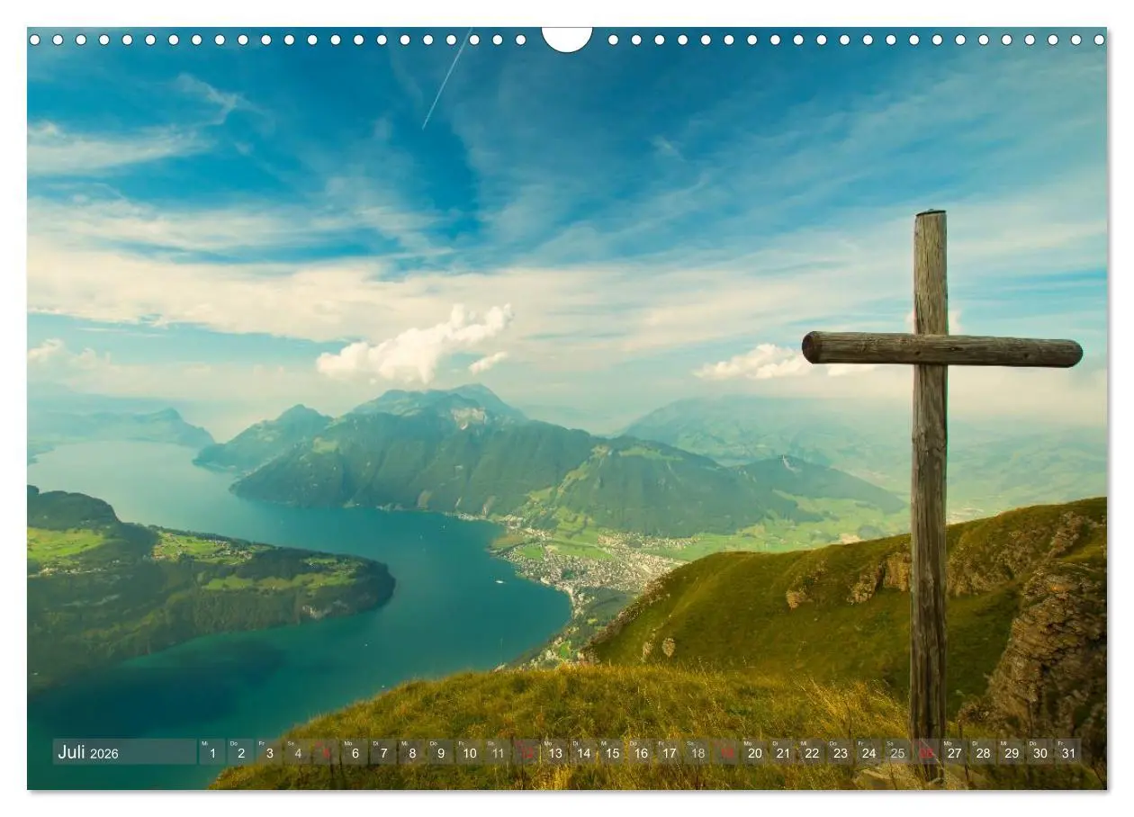 Bild: 9783516118315 | Der Zauber der Schweizer Berge (Wandkalender 2026 DIN A3 quer),...