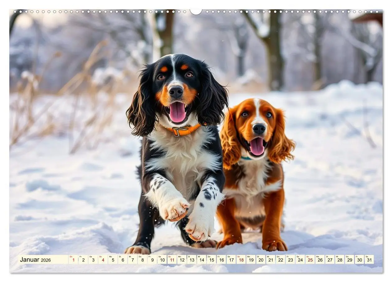 Bild: 9783516598315 | American Cocker Spaniel (Wandkalender 2026 DIN A2 quer), CALVENDO...