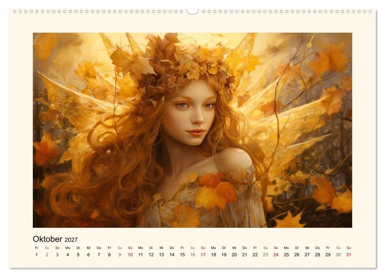Bild: 9783569208315 | Feenglanz (hochwertiger Premium Wandkalender 2027 DIN A2 quer),...