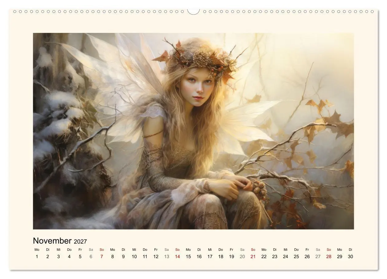 Bild: 9783569208315 | Feenglanz (hochwertiger Premium Wandkalender 2027 DIN A2 quer),...