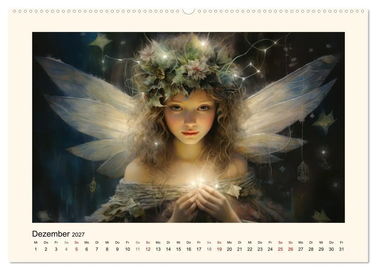 Bild: 9783569208315 | Feenglanz (hochwertiger Premium Wandkalender 2027 DIN A2 quer),...