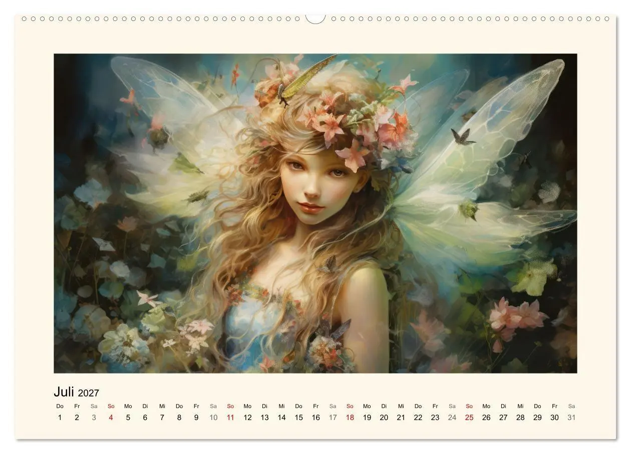 Bild: 9783569208315 | Feenglanz (hochwertiger Premium Wandkalender 2027 DIN A2 quer),...