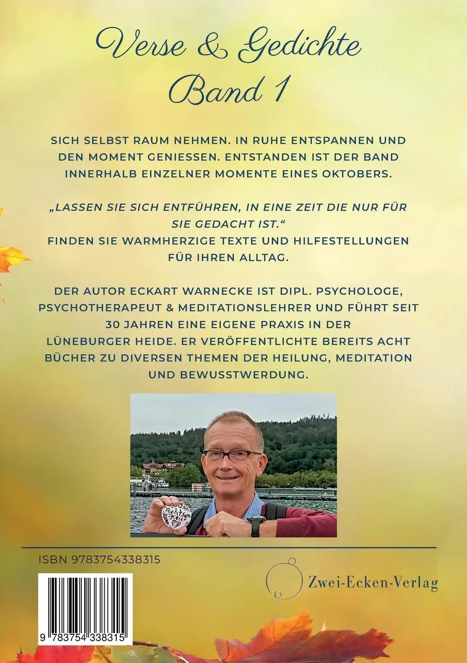 Rückseite: 9783754338315 | Momente im Oktober | Verse &amp; Gedichte Band 1 | Eckart Warnecke | Buch