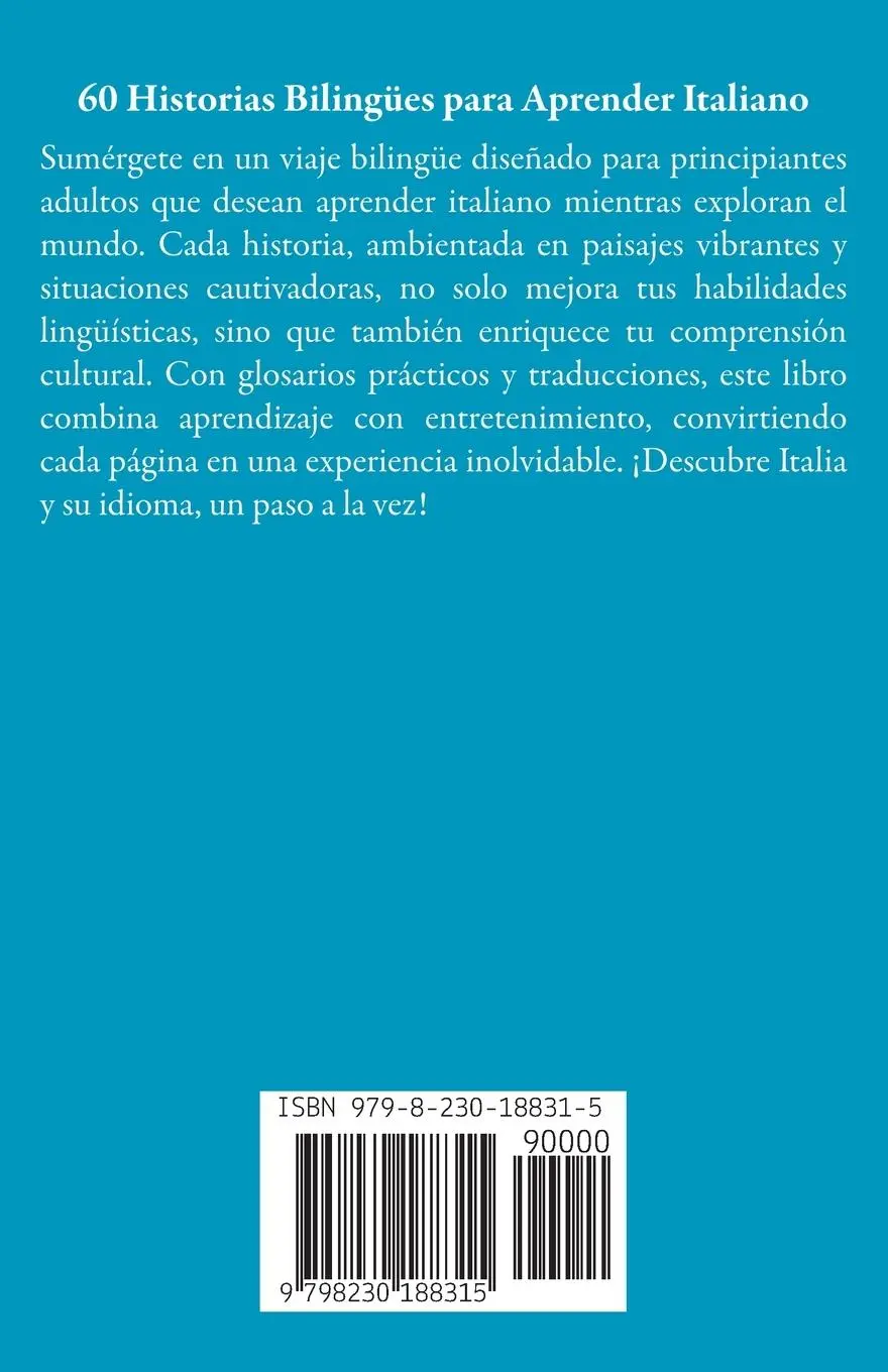 Rückseite: 9798230188315 | 60 Historias Bilingües para Aprender Italiano | Alex Harper | Buch