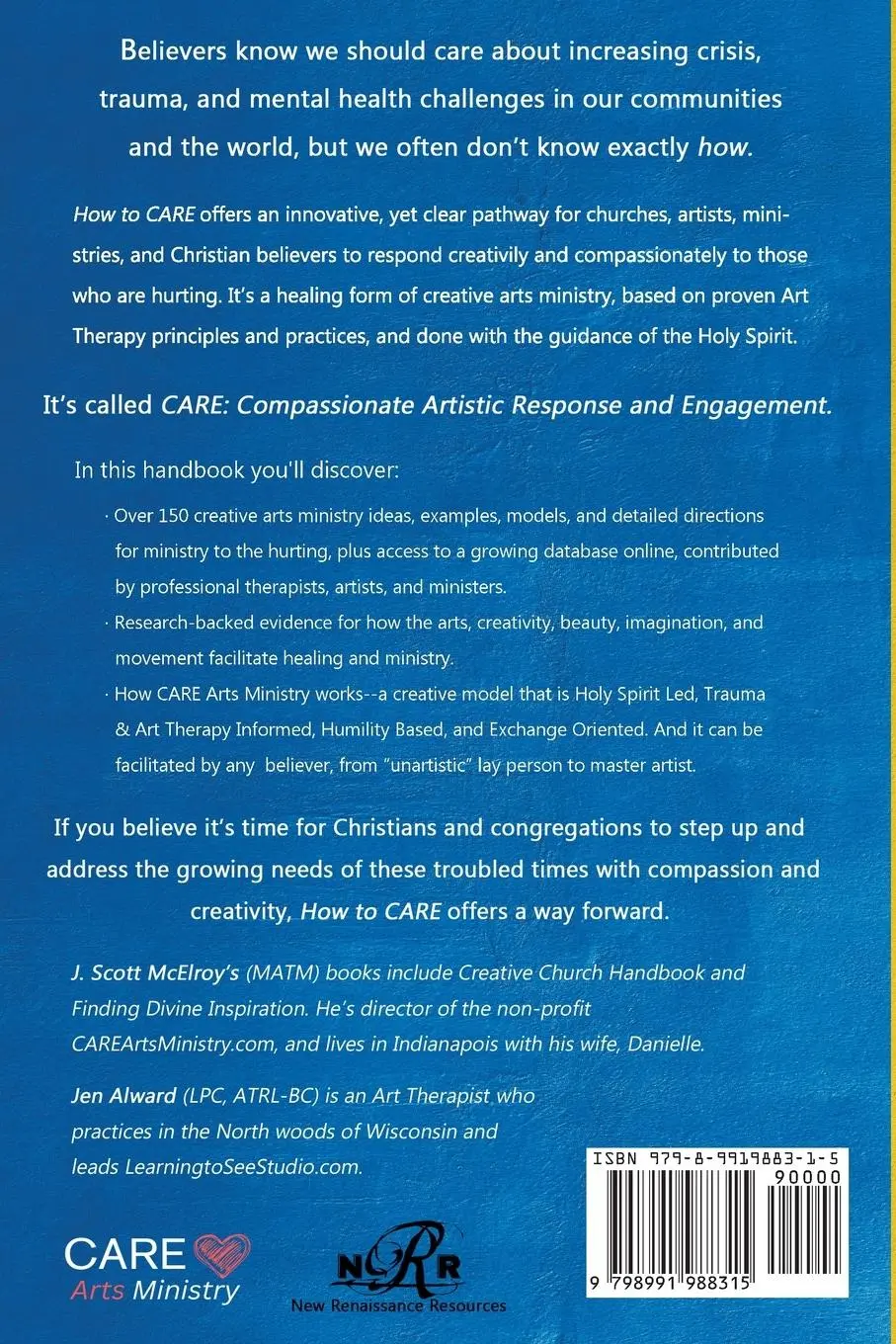 Rückseite: 9798991988315 | How to CARE | Crisis, Trauma, and Mental Health Ministry with the Arts