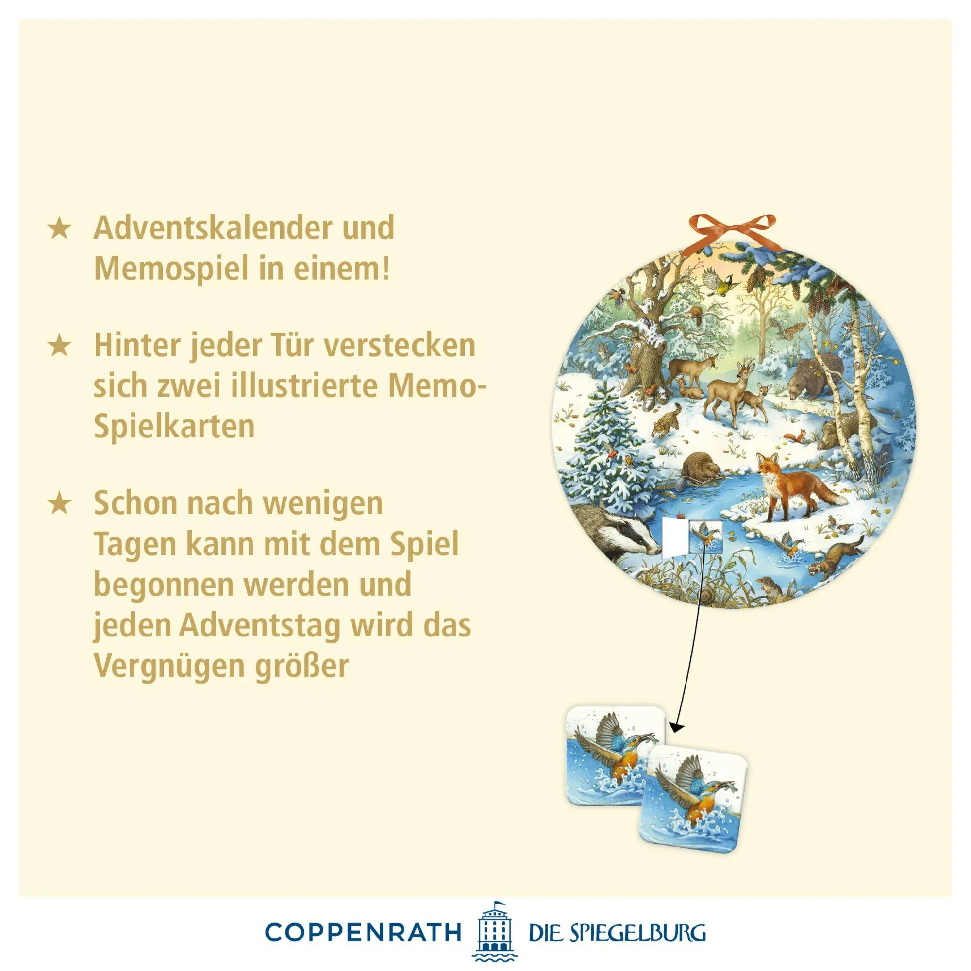 Bild: 4050003958415 | Memo-Adventskalender - Die Tiere im Winterwald | Ute Simon | Kalender
