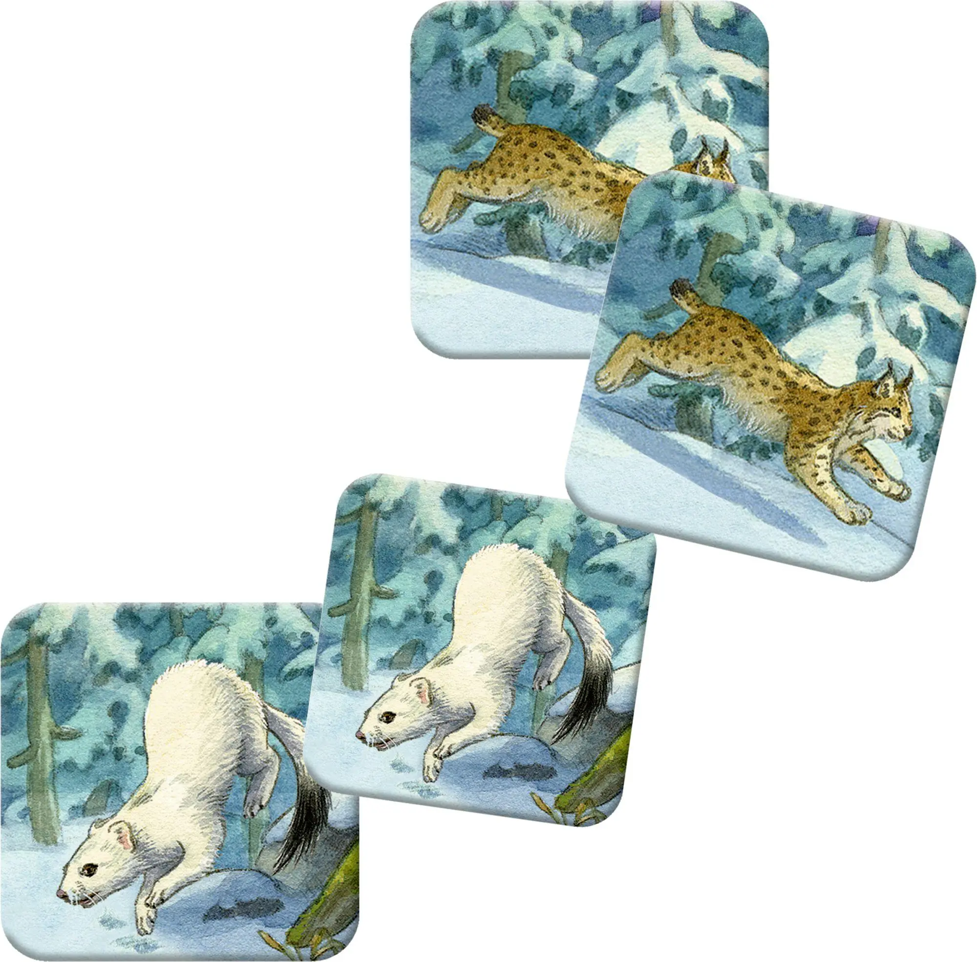 Bild: 4050003958415 | Memo-Adventskalender - Die Tiere im Winterwald | Ute Simon | Kalender